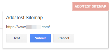 Add/Test Sitemap in Google Search Console