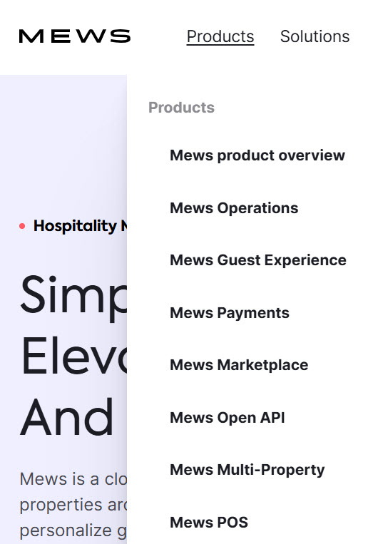 Mews brand architecture.